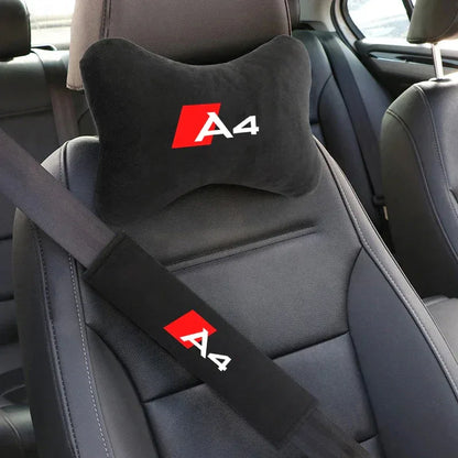 Audi A4 Car Neck Pillow & Shoulder Pad - 2PCS Seat Belt Pad