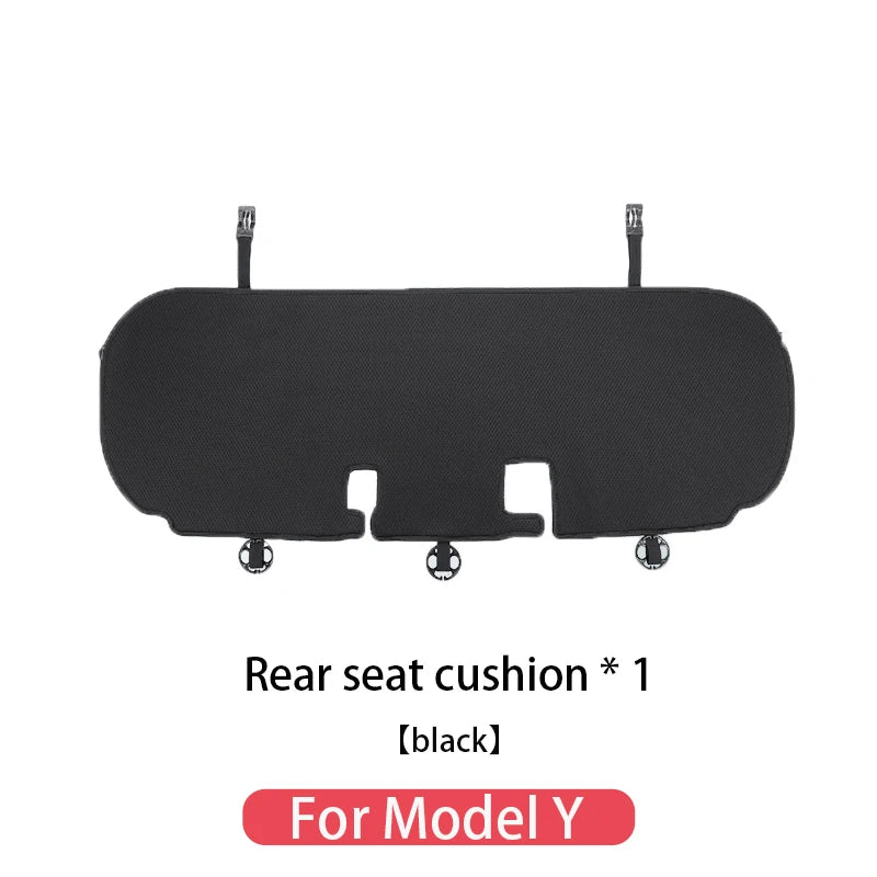 Tesla Ice Silk Seat Cushion | Model 3 & Y (2019–2025) Breathable Cover - T-M3Y-F01-white