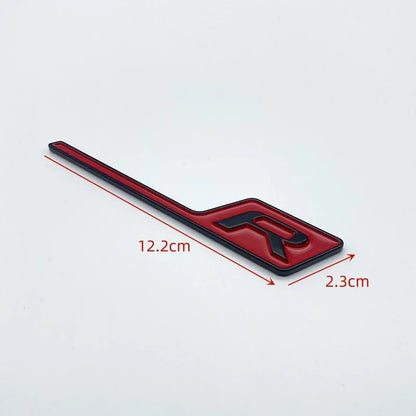 Mercedes GLS R Letters Badge - Red Black  R