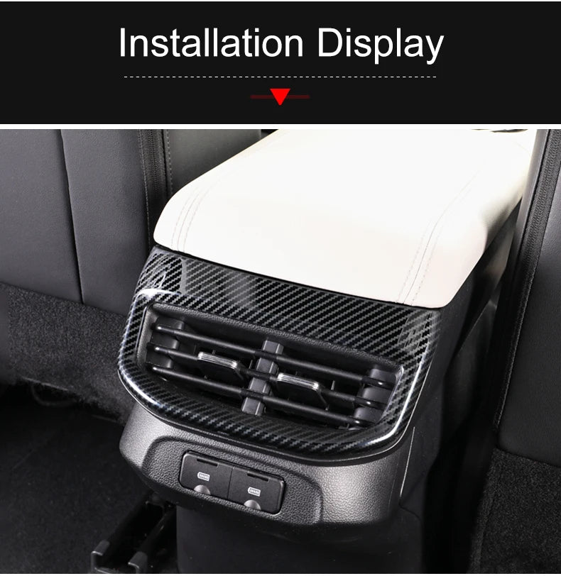Carbon Fibre-Style Haval H6 Rear Air Vent Frame Trim