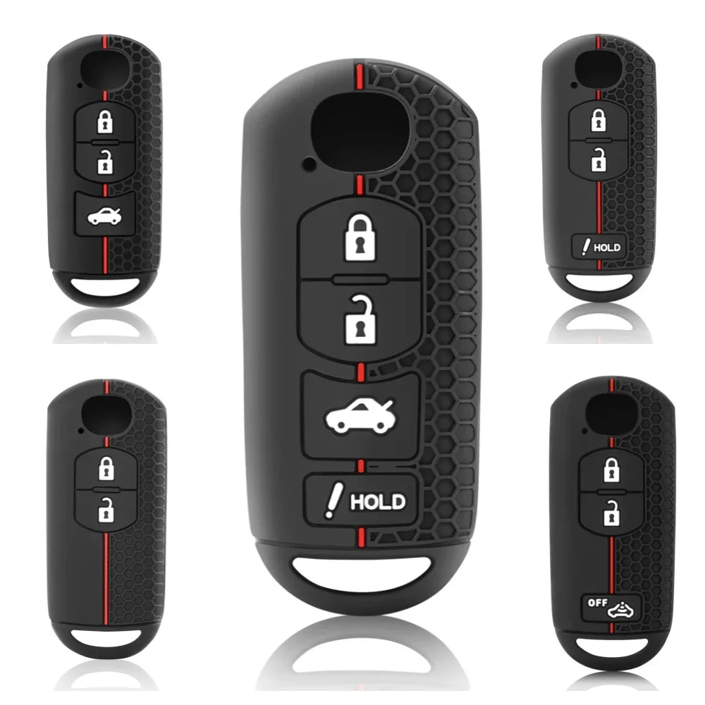 Mazda Silicone Key Cover — CX-5, CX-3, MX-5 Miata, 2 to 4 Button