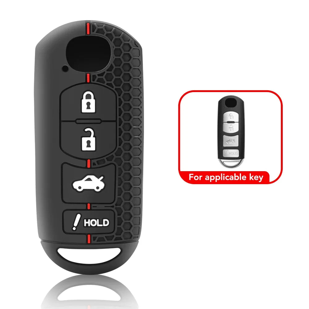 Mazda Silicone Key Cover — CX-5, CX-3, MX-5 Miata, 2 to 4 Button