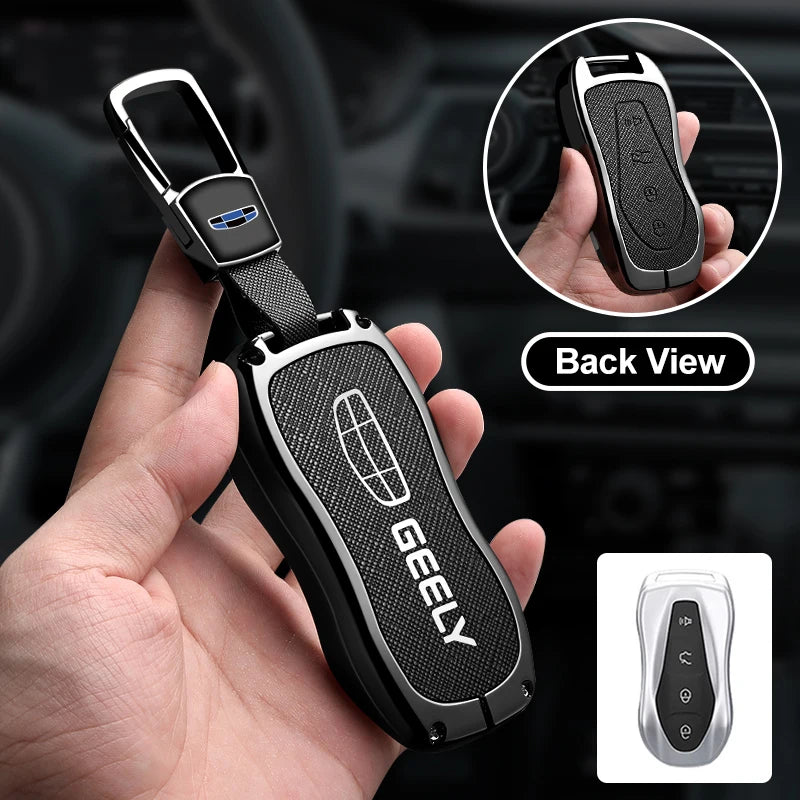 Metal Car Key Fob Cover For Geely Tugella Azkarra Xingyue Boyue