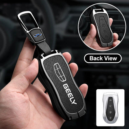 Metal Car Key Fob Cover For Geely Tugella Azkarra Xingyue Boyue