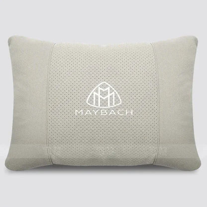 Maybach Suede Car Headrest Pillow & Lumbar Support