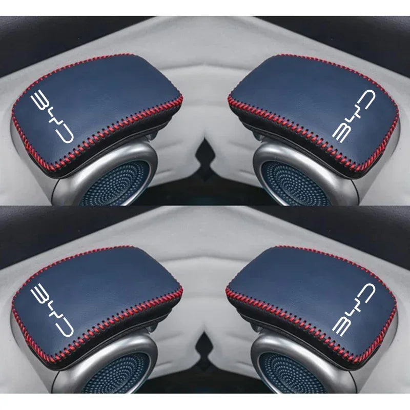 BYD Atto 3 Interior Door Handle Covers - Leather Protective Set