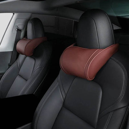 Tesla Model 3/Y Neck & Headrest Pillow - Beige color