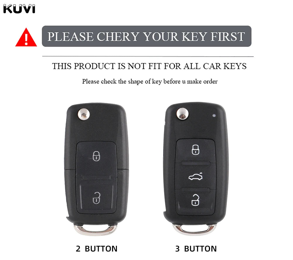 VW Polo, Golf MK4–MK6 & Passat TPU Key Case — 2 or 3 Button