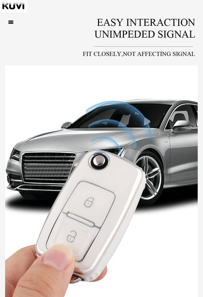 VW Polo, Golf MK4–MK6 & Passat TPU Key Case — 2 or 3 Button