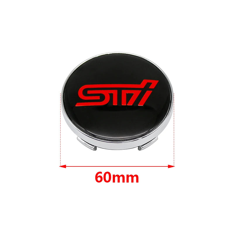 4Pcs ABS 60mm Subaru Wheel Hub Center Caps