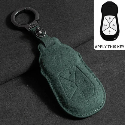 XPeng Suede Key Case - Green B1