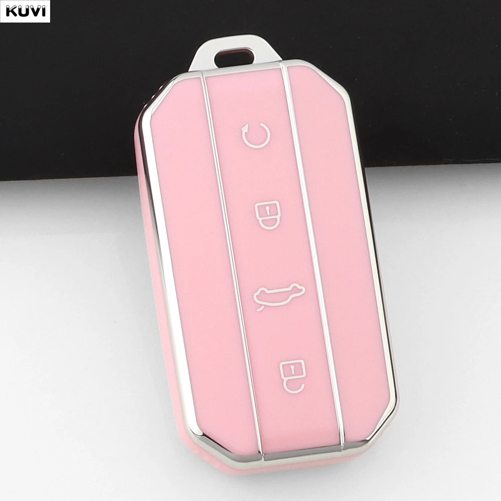 Chery Jaecoo J7 & J5 TPU Key Case — 7 Colours - Pink