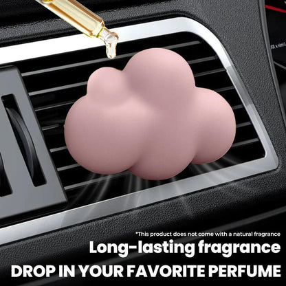 Refillable Cloud Car Air Freshener - Gypsum Aroma Diffuser Vent Clip