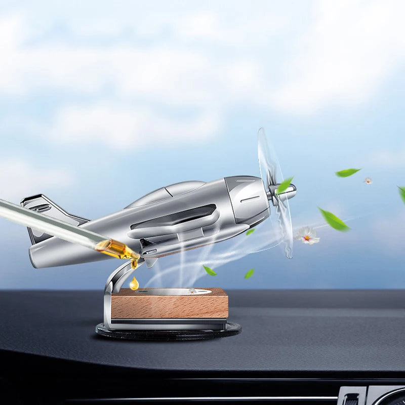 Solar Airplane Car Air Freshener – Dashboard Decoration