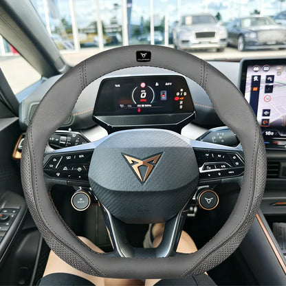 Cupra Suede and Leather Steering Wheel Cover
