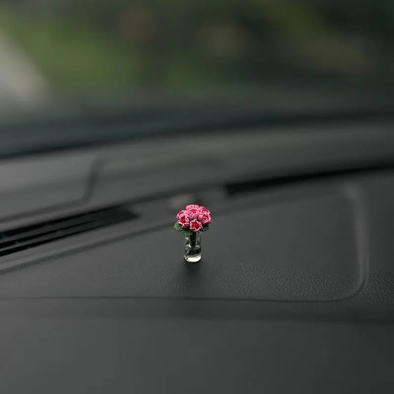 Mini Rose & Sunflower Car Vase