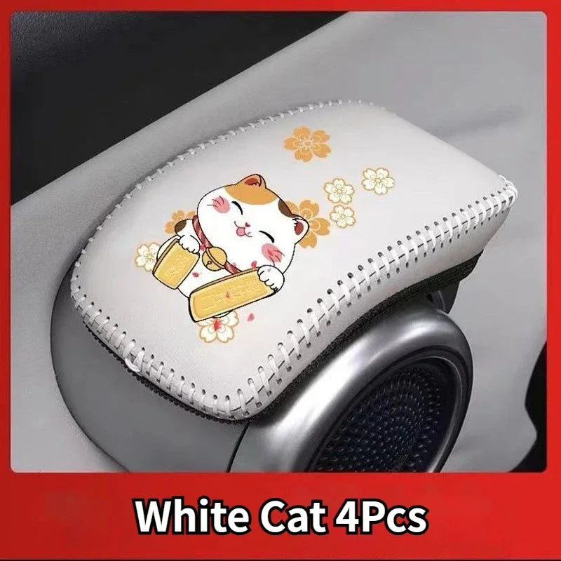 BYD Atto 3 Interior Door Handle Covers - Leather Protective Set