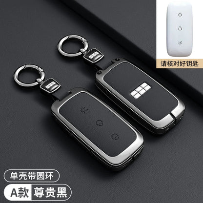 Zinc Alloy Leather Key Case Cover for Geely Galaxy EX5 Proton eM AS