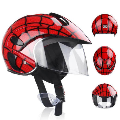 Kids Motorcycle & Motocross Helmet (3–9 Years) – ABS Unisex Safety Helmet for Dirt Bike, Bicycle, ATV & Downhill Riding - Purple