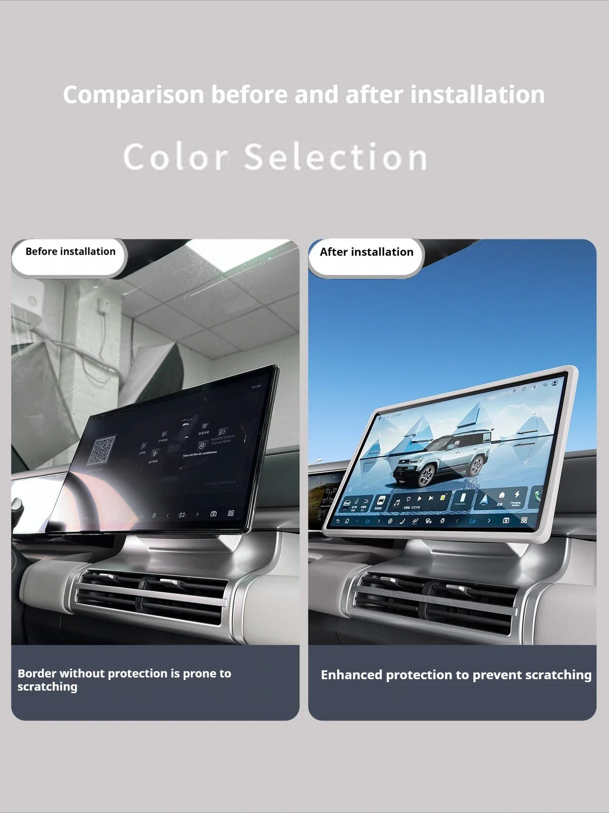 BYD Ti7 Silicone Screen Frame and Mirror Cover