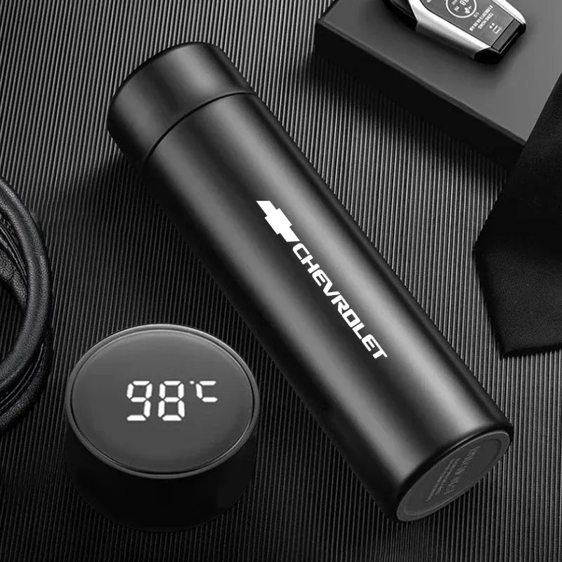 Chevrolet Stainless Steel Smart Thermos 500ML - B-Black