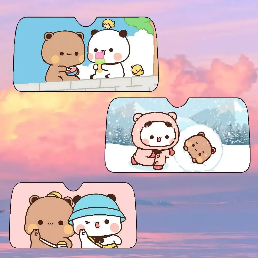 Bubu Dudu Universal Car Sunshade Windscreen Folding Visor Cover - A