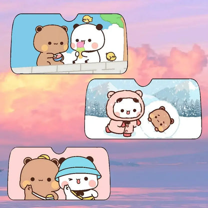 Bubu Dudu Universal Car Sunshade Windscreen Folding Visor Cover - A