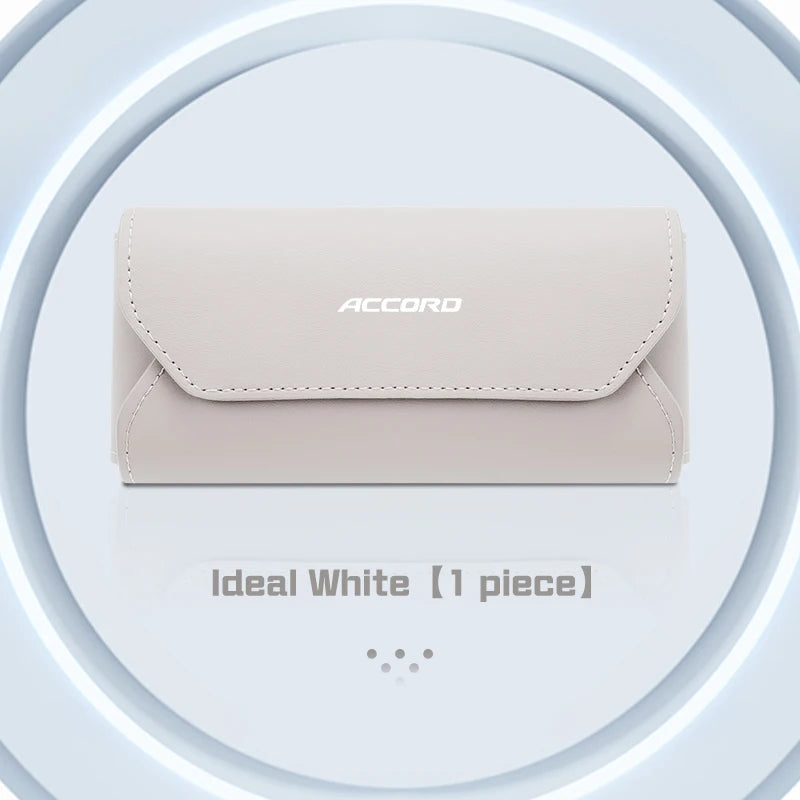 Honda Accord Civic CRV Magnetic Leather Glasses Case Holder