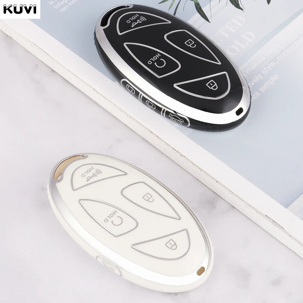 Hyundai IONIQ 6 & Grandeur GN7 Slim TPU Key Cover — Black or White
