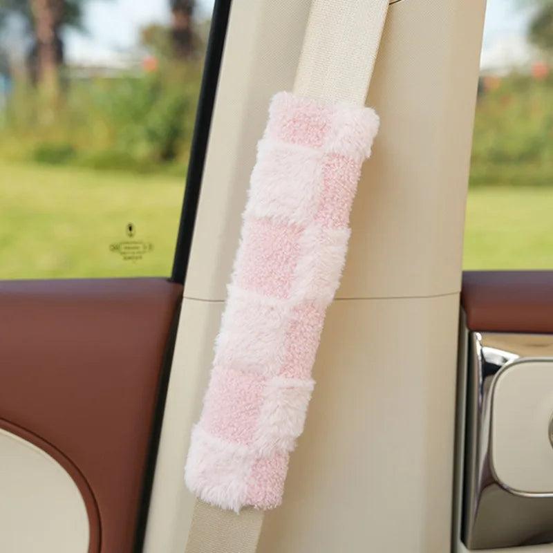 Kids Plush Seatbelt Cover Cartoon Cushion Shoulder Strap Pad