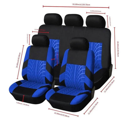 Universal Full Car Seat Covers - Y33376-BEIGE-4PCS