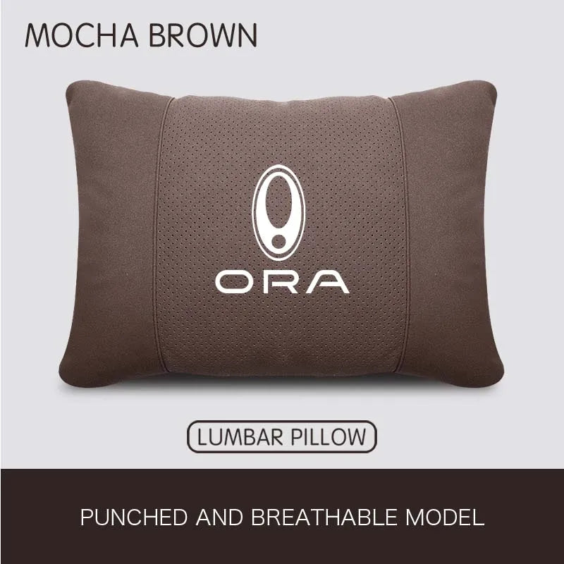 GWM ORA Car Neck Headrest & Lumbar Support Pillow Set