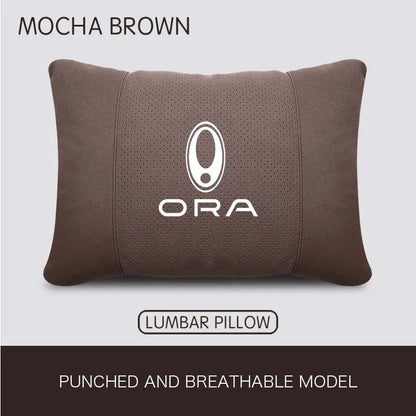 GWM ORA Car Neck Headrest & Lumbar Support Pillow Set