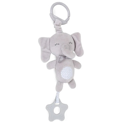 Baby Hanging Rattle Toy – Rainbow Plush Mobile for Stroller & Crib - Elephant