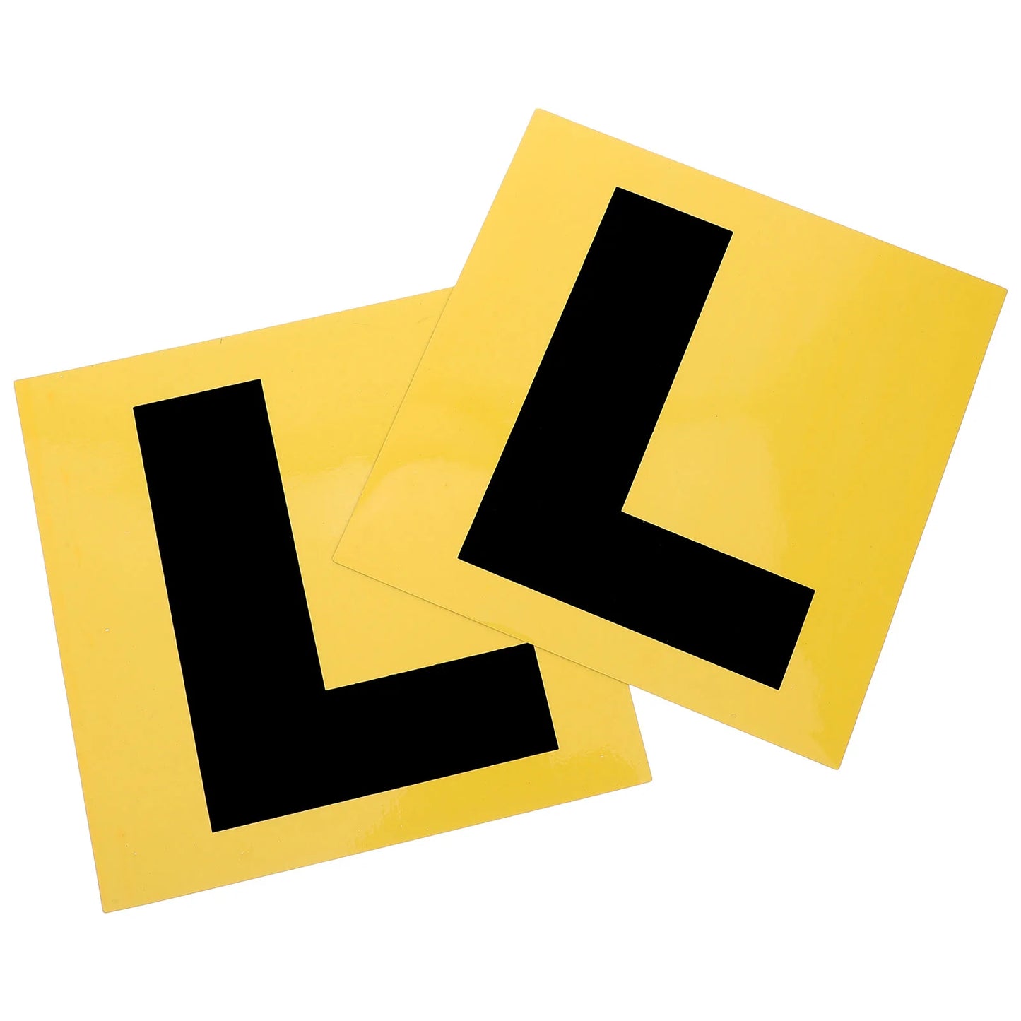 Magnetic L-Plate Stickers 2 Pcs– Car Learner Driver Signs, Easy Apply & Remove - 