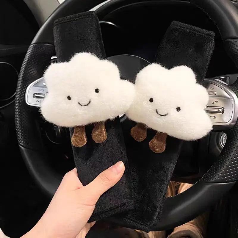 2pcs Cloud Cartoon Seat Belt Shoulder Pad Cover Cushion Protector