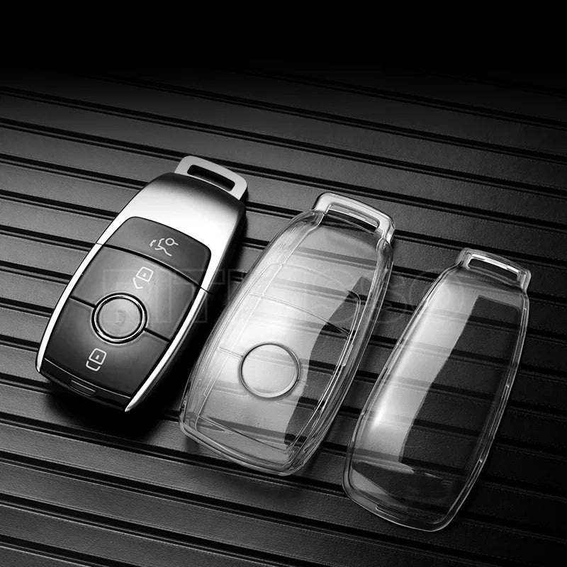 Mercedes-Benz Clear TPU Key Fob Case — C, E, S and GLC Class