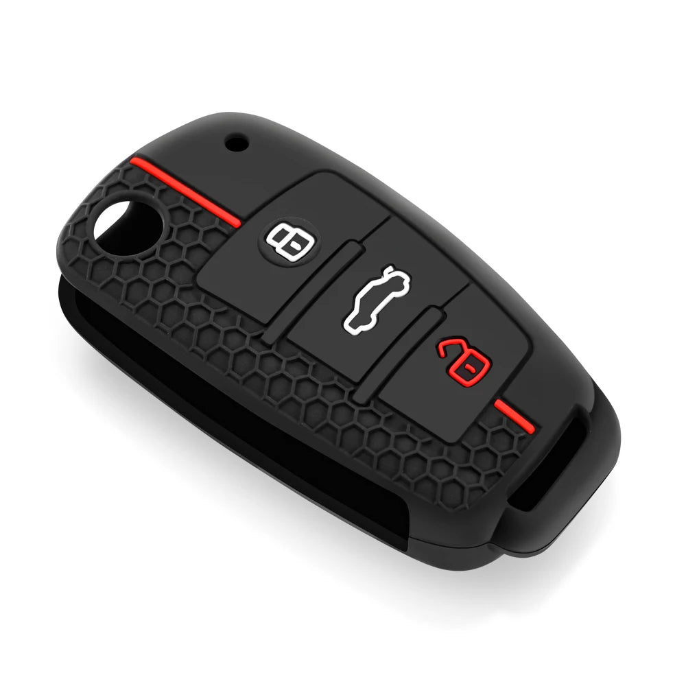 Audi Silicone Key Cap Set — A3, A4, A6, Q3, Q7, TT and RS
