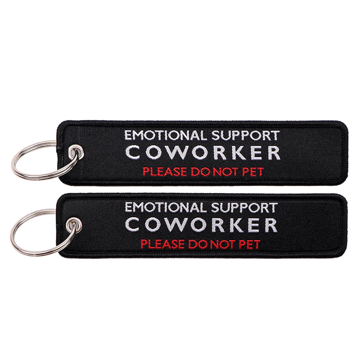 Embroidered Keys Tag Keychain - Personalized Key Identifier Fob