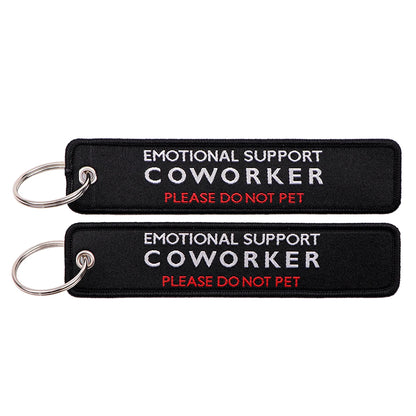 Embroidered Keys Tag Keychain - Personalized Key Identifier Fob