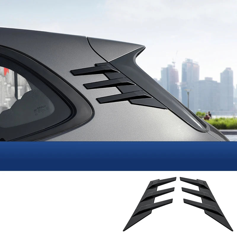 Geely EX5 / Galaxy E5 Rear Window Wind Blade – Sports Louver Wing Modification (2024–2026) - Bright black