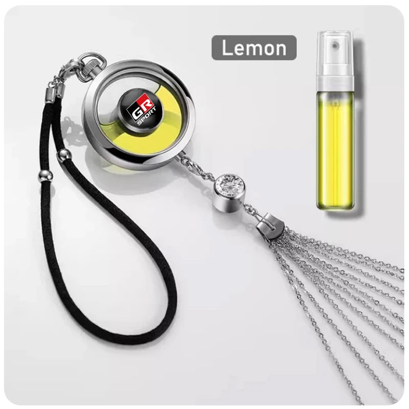 Toyota & GR Metal Lace Car Perfume Pendant Air Freshener