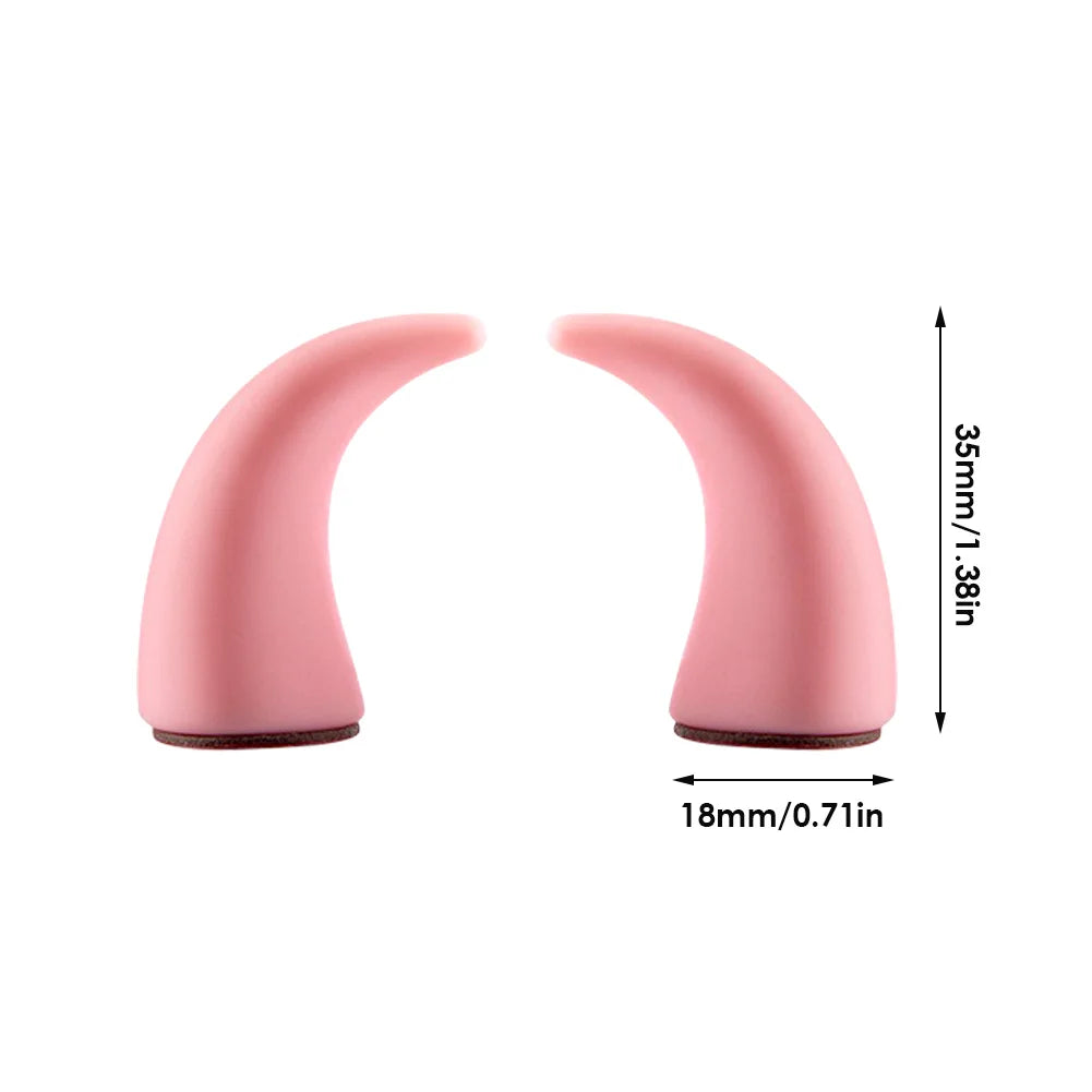 3D Devil Horn Car Interior Stickers – Fun Dashboard & Steering Wheel Decor