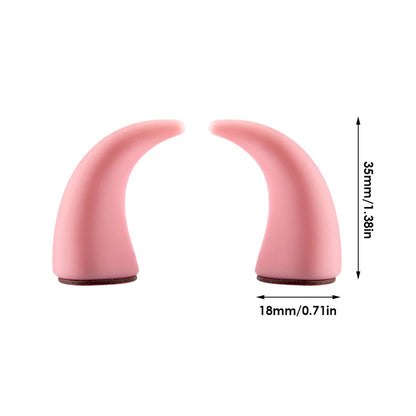 3D Devil Horn Car Interior Stickers – Fun Dashboard & Steering Wheel Decor