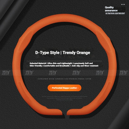 NIO Ultra-Thin Snap-On Steering Wheel Cover - Orange (Style A)