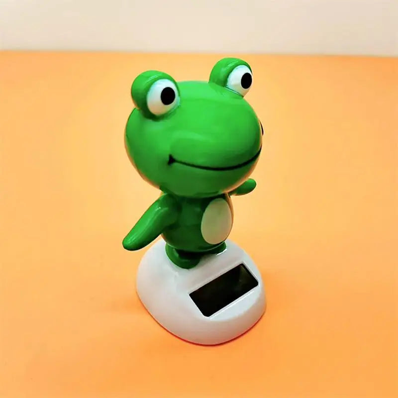 Cute Frog Solar Bobblehead – Solar Powered Shaking Head Car Ornament