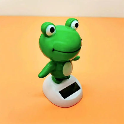 Cute Frog Solar Bobblehead – Solar Powered Shaking Head Car Ornament