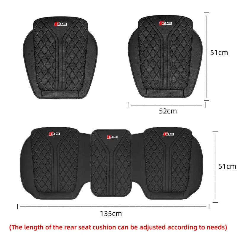For Audi Q3 Q7 Q8 TT Car Seat Cover Universal Breathable Car Front/Rear Seat Cushion Chair Protector Pad Auto Interior Accessory