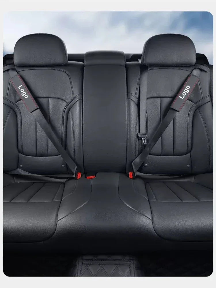 Hyundai Ioniq 6 Leather Seat Belt Shoulder Pads - Blue