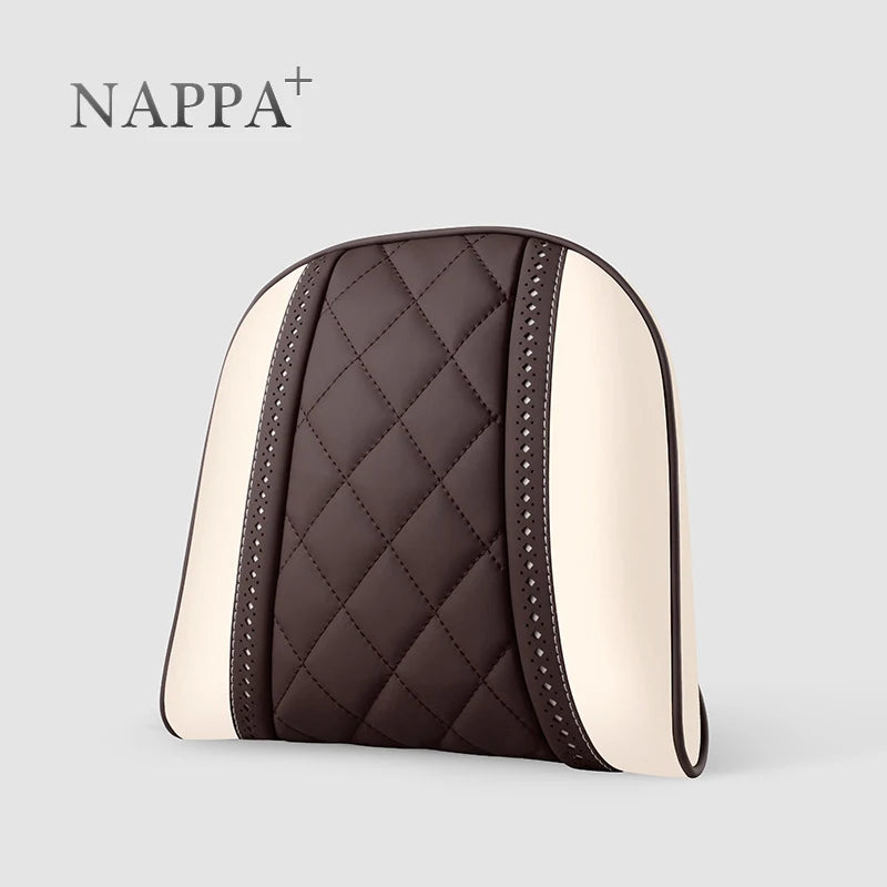 NAPPA Leather Car Neck Pillow For Mercedes-Maybach S-Class Headrest Car Travel Rear Seat Support Cushion Interior Accessories